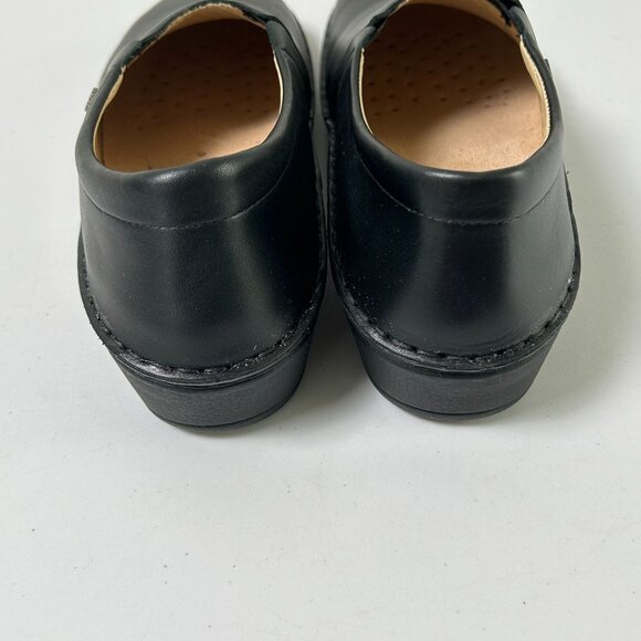 Finn Comfort Clogs Womens 9 D Mens 7 EU 40 D Black Leather Slip On Shoes Germany - Picture 5 of 12